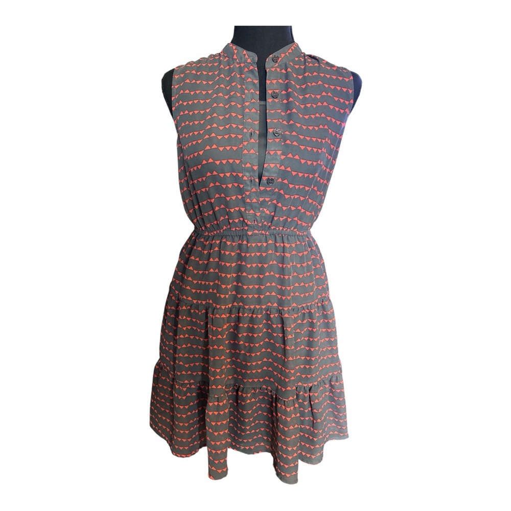 Mossimo Supply Co Women Chic Sleeveless Gray Patterned Dress Size Extra Small